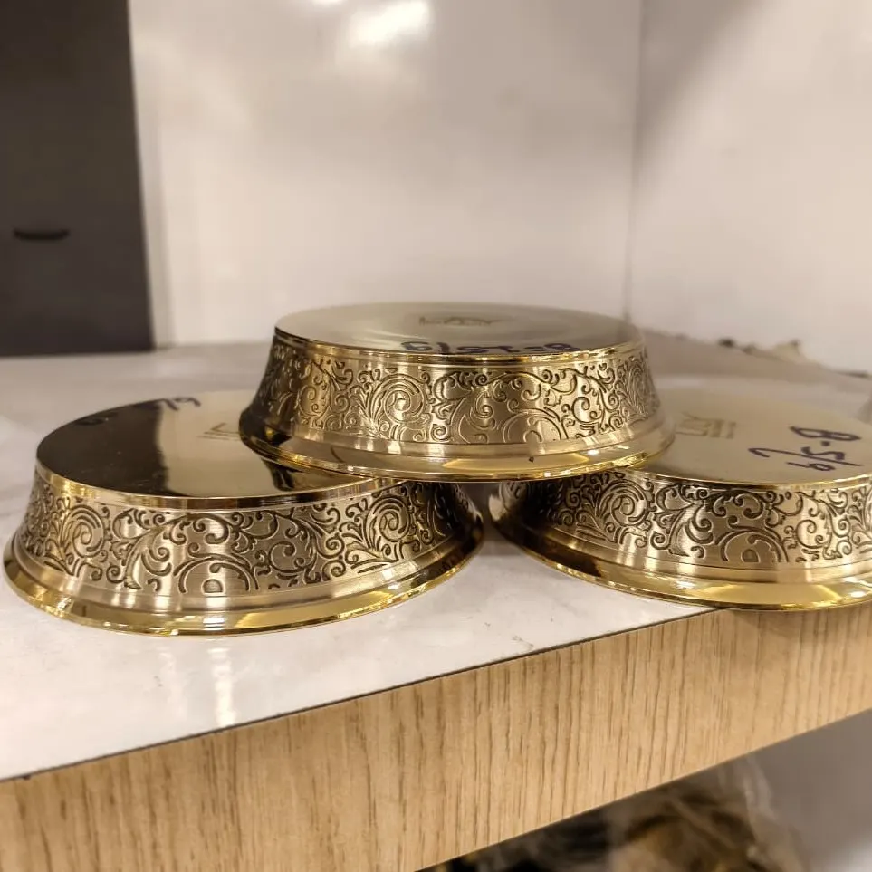 63-Piece Premium Brass Dinner Set with Wooden Gift Box product image